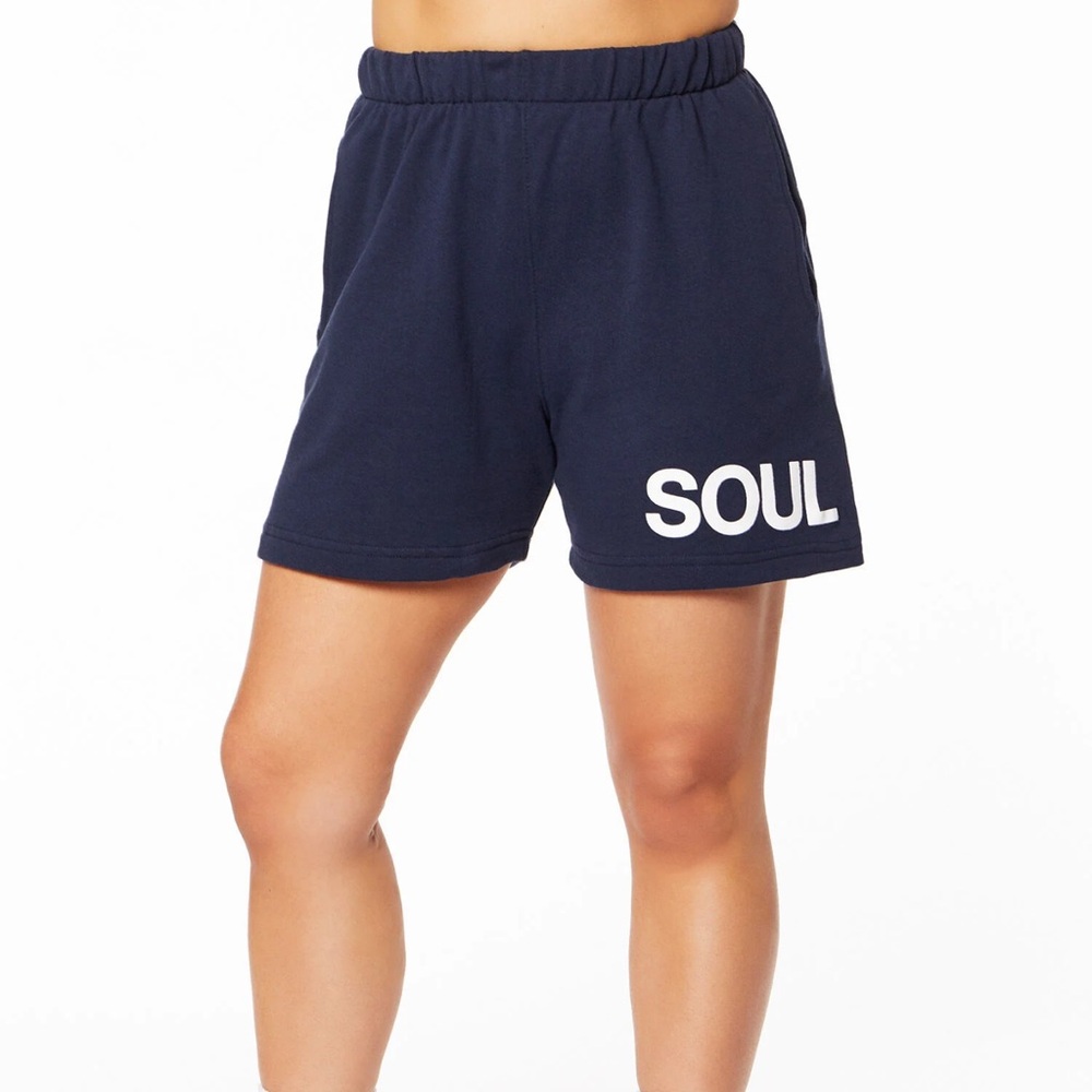 SoulCycle Dark Blue Athletic Shorts